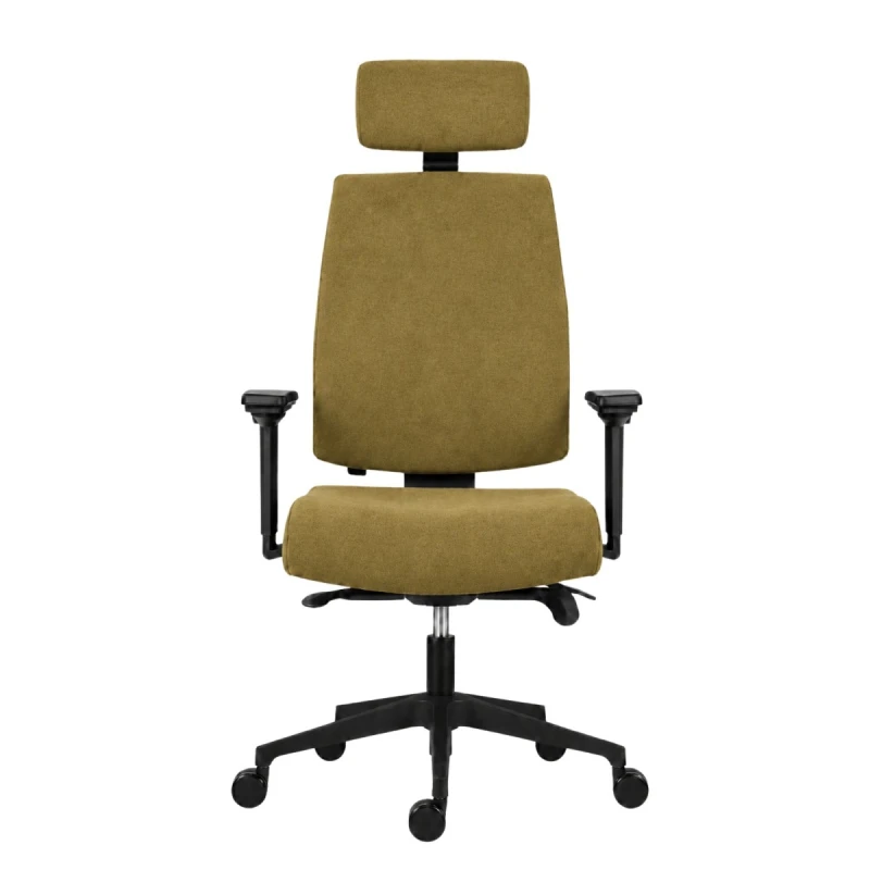 Powerton ERGO JANA Ergonomiczny fotel biurowy, żółta