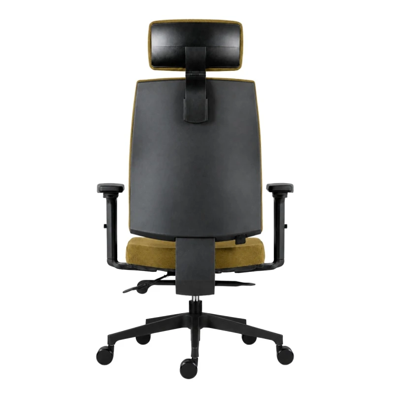 Powerton ERGO JANA Ergonomiczny fotel biurowy, żółta