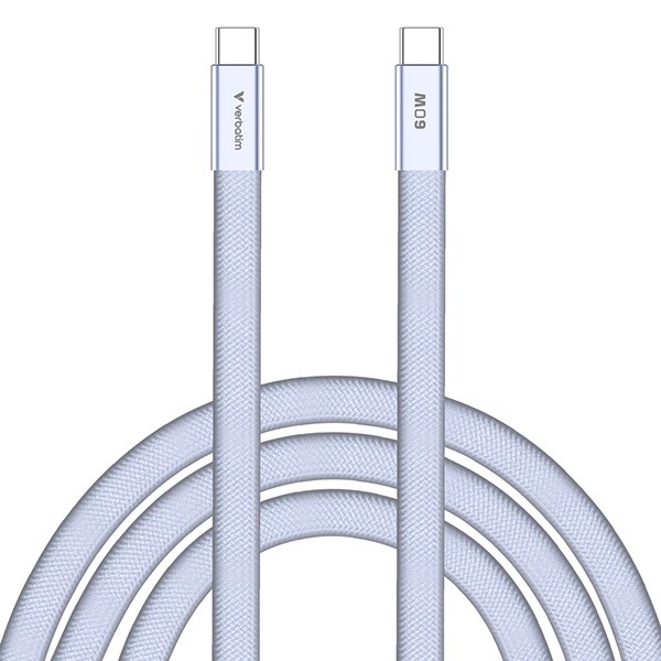 Verbatim USB-C kabel SoftTouch USB C (M) - USB C (M), 60W, 1.2m, fiolet, box, 30275