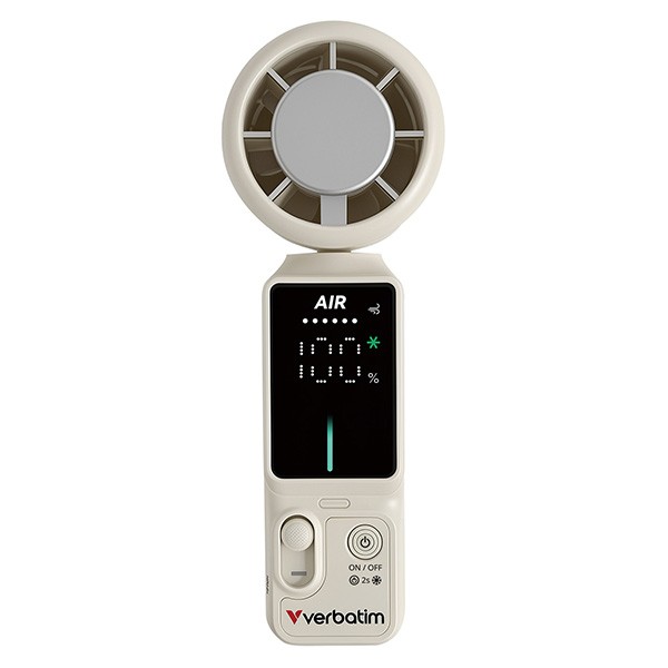 Verbatim Ręczny wentylator, Cool ,n, Go Ice Touch Pro, biało-srebrny