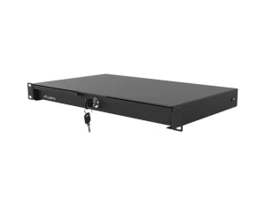 Szuflada do szaf 19" Lanberg 1U 270mm (1U/483x270mm udźwig do 30kg) czarna