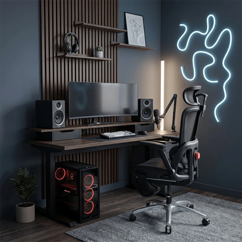 Ultradesk INNOVATOR Ergonomiczny fotel biurowy, czarne