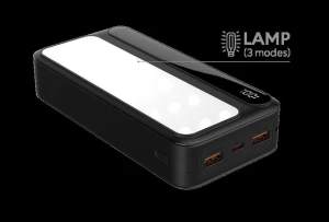Powerbank Rebeltec P20 LCDPD LAMP (20 000mAh 22,5W) z latarką LED