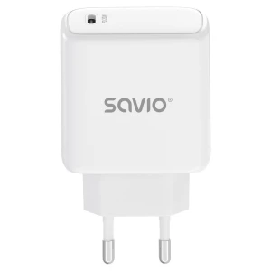 Ładowarka sieciowa SAVIO LA-14 20W  Power Delivery 3.0, Biała