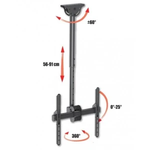Uchwyt sufitowy Techly 32"-55", 50kg regulowany - OTW OPAK