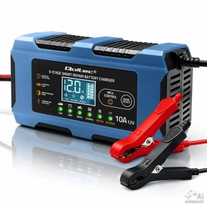 Ładowarka Qoltec 12V 10A | Prostownik | AGM GEL LiFePO4