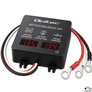 Balanser napięcia Qoltec 24V do akumulatorów 2x12V | 5A
