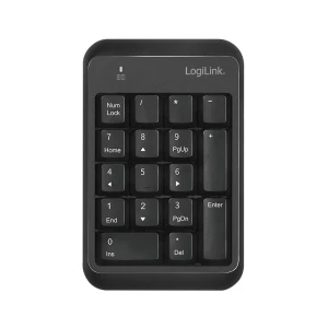 Klawiatura bezprzewodowa LogiLink ID0201 numeryczna, BT 5.1, 17 klawiszy, czarna