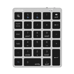 Klawiatura bezprzewodowa LogiLink ID0212 numeryczna, BT 5.0 , 28 klawiszy, mechanizm nożycowy