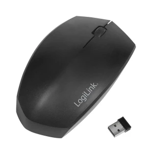 Mysz bezprzewodowa LogiLink ID0191 dwa tryby 2,4 GHz i BT 4.2, ergonomiczna, czarna