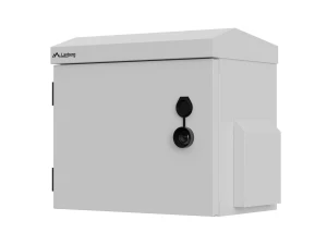 Szafa instalacyjna Rack wisząca 10" hermetyczna IP55 do montażu na ścianie/słupie 320x220x300 szara Lanberg (złożona)