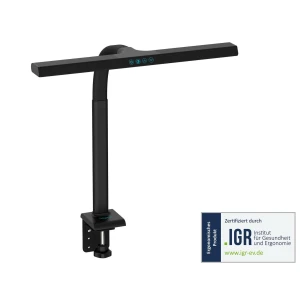 Lampa biurkowa DIGITUS LED, 50 cm, 1025 lm, 7 W, temp. barw 3000K-6500K, czarna