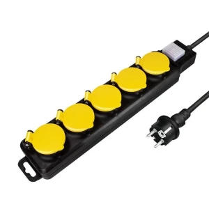 Listwa zasilająca LogiLink LPS255 5 gniazda ON/OFF 1,5m, zewnętrzna, IP44 - OPAK ZAST