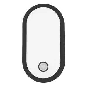 Lampa LED z czujnikiem ruchu Maclean , czujnik PIR, czarna, 10W/15/18W, IP65, możliwość zmiany barwy 3000/4000/6000K, MCE534 B