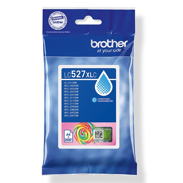 Brother oryginalny ink / tusz LC-527XLC, cyan, 2000s