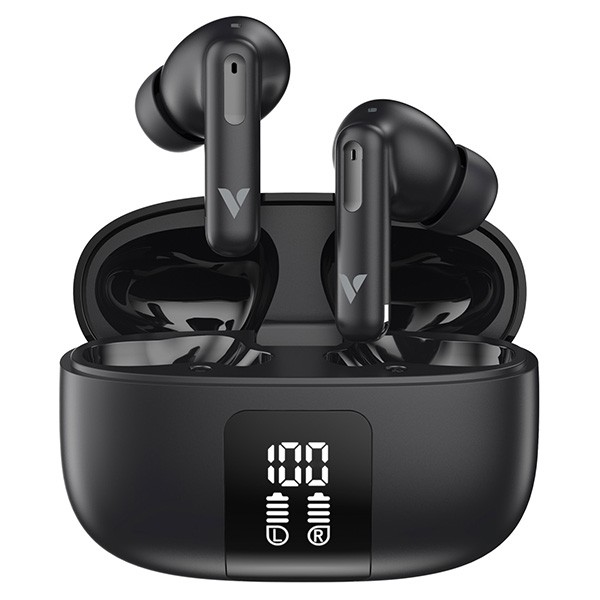 Verbatim TruSound ANC + ENC słuchawki douszne z aktywną redukcją szumów, czarna, USB-C
