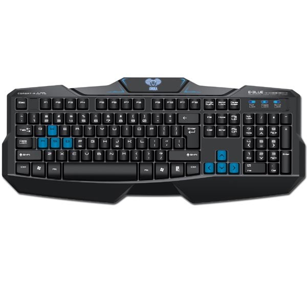 E-blue Cobra EKM746 klawiatura przewodowa (USB) CZ/SK, czarna