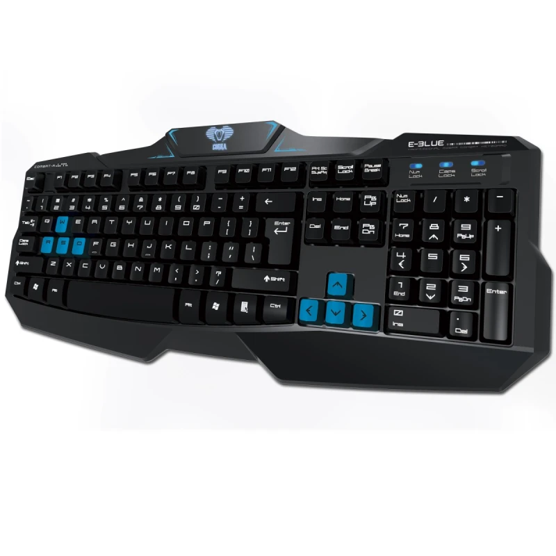 E-blue Cobra EKM746 klawiatura przewodowa (USB) CZ/SK, czarna