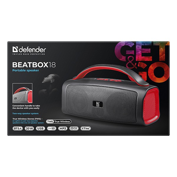 Defender głośnik Beatbox 18, 20W, czarny