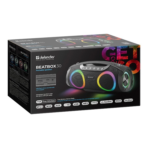 Defender głośnik Beatbox 30, 30W, czarny
