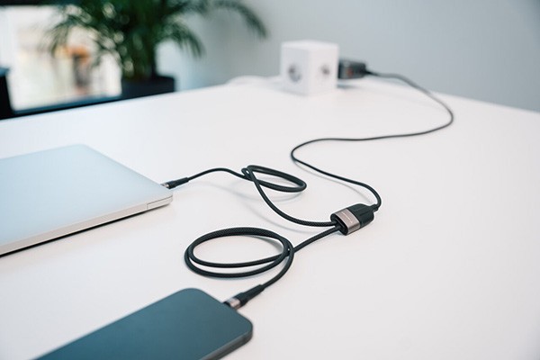 Verbatim kabel USB-C USB-C to Dual USB-C - 100W, 1,5m, czarny, box, 30279