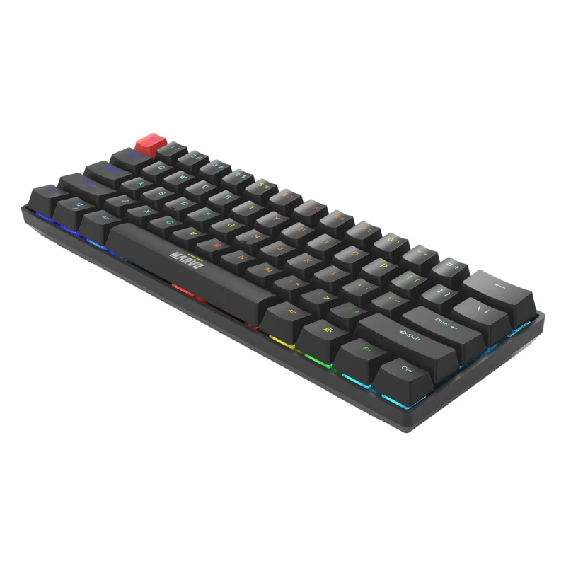 Marvo SABER 61 klawiatura przewodowa (USB) US, czarna mechaniczna