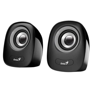 Genius głośniki SP-Q160, 2.0, 6W, czarno-szary, regulacja głośności, stołowy, 3,5 mm jack (USB), 150Hz-20kHz