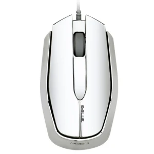 Mysz przewodowa USB, E-blue MOOD, srebrna, optyczna, 2400DPI, e-box