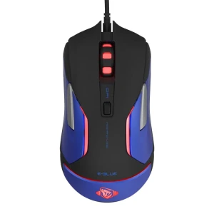 Mysz przewodowa USB, E-blue Auroza Gaming V2, czarna, optyczna, 5000DPI, e-box
