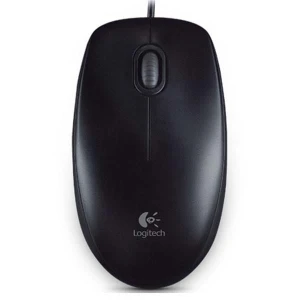 Mysz przewodowa, Logitech B100, czarna, optyczna, 800DPI