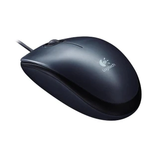 Mysz przewodowa, Logitech M100, czarna, optyczna, 1000DPI