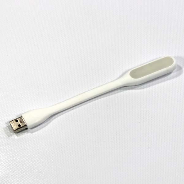 Lampka dla notebooka, gumowe, białe, USB, LED