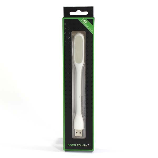 Lampka dla notebooka, gumowe, białe, USB, LED