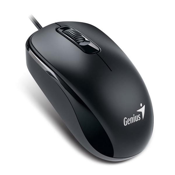 Genius Mysz DX-110, 1000DPI, optyczna, 3kl., 1 scroll, przewodowa USB, czarna