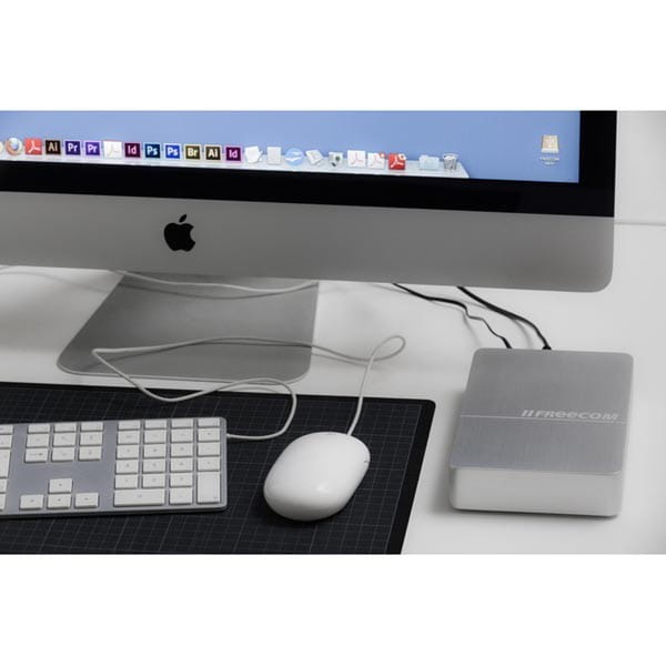 Freecom zewnętrzny dysk twardy, mHDD Desktop Drive, 3.5", USB 3.0 (3.2 Gen 1), 10TB, 56403, srebrny