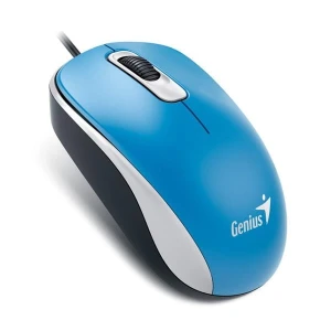 Mysz przewodowa, Genius DX-120, niebieska, optyczna, 1200DPI