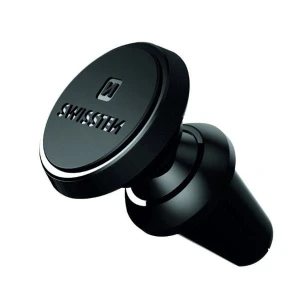 Uchwyt magnetyczny do telefonu lub GPS Swissten do samochodu, S-Grip AV-M9, czarny, metal, na kratkę wentylacyjną, czarna, telefon