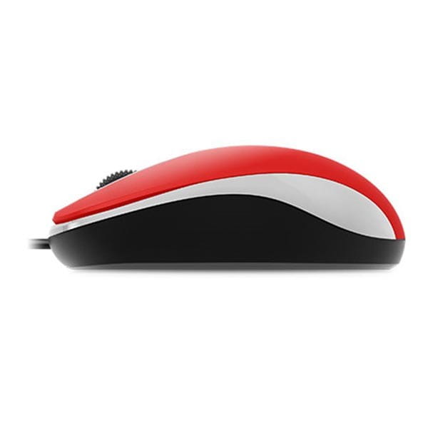 Genius Mysz DX-110, 1000DPI, optyczna, 3kl., 1 scroll, przewodowa USB, czerwona, standardowy, uniwersalny