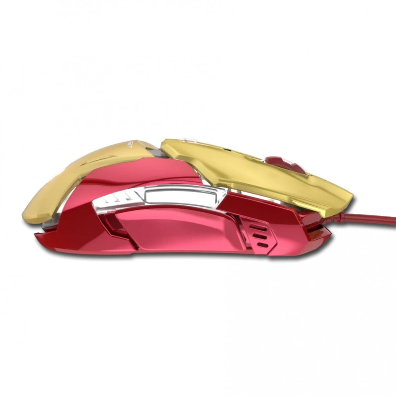 E-Blue Mysz IRON MAN ARMOR EMS610, 4000DPI, optyczna, 6kl., 1 scroll, przewodowa USB, złota