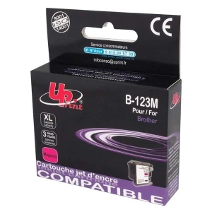 UPrint kompatybilny ink / tusz z LC-123M, B-123M, magenta, 600s, 10ml