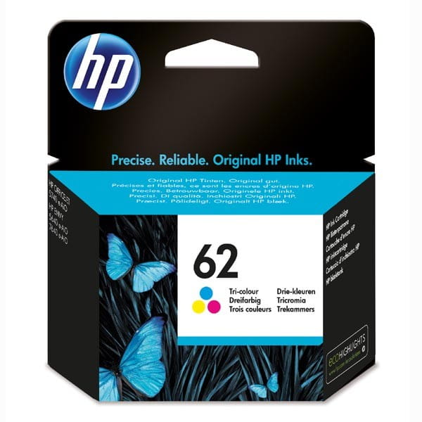 HP oryginalny ink / tusz C2P06AE, HP 62, color, 165s, HP ENVY 5540 AIO, 5640 AIO, 7640 AIO, OJ 5740 AIO