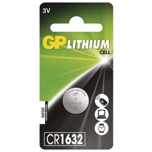 Bateria litowa, guzikowa, guzikowa, CR1632, 3V, GP, blistr, 1-pack