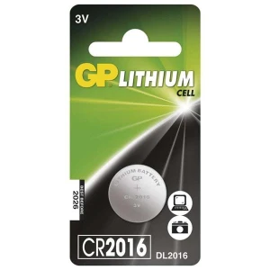 Bateria litowa, guzikowa, CR2016, 3V, GP, blistr, 1-pack