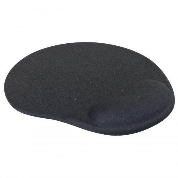Podkładka pod mysz, ergonomiczna żelowa, czarna, Logo