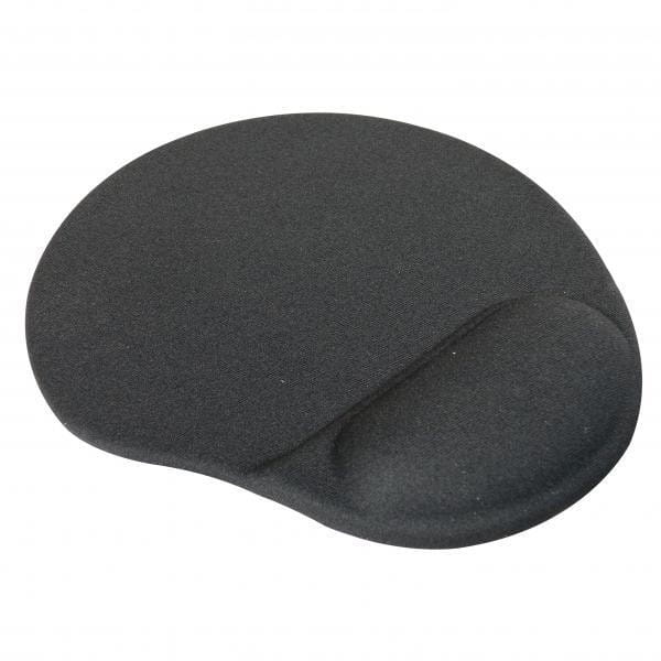 Podkładka pod mysz, ergonomiczna żelowa, czarna, Logo