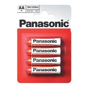 Bateria cynkowo-węglowa, AA (LR6), AA, 1.5V, Panasonic, blistr, 4-pack
