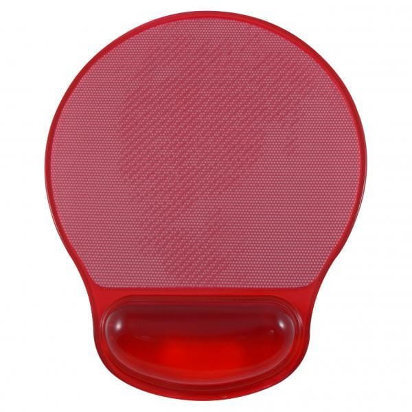 Podkładka pod mysz, ergonomiczna żelowa, czerwona, Logo, możliwość włożenia zdjęcia