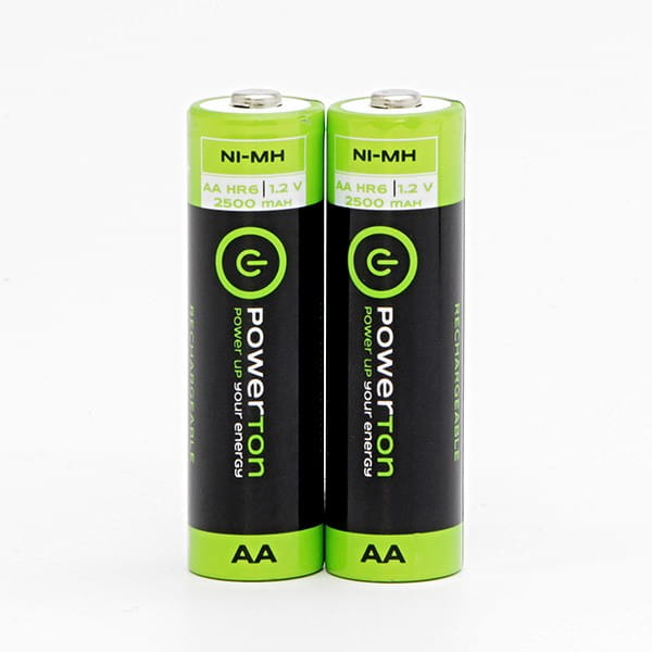 Akumulatorki, AA (HR6), 1.2V, 2500mAh, Powerton, blistr, 2-pack