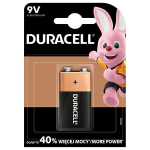 Bateria alkaliczna, 6LF22, 6LR61, 6LF22, 6LR61, 9V, Duracell, blistr, 1-pack, 42343, Basic