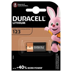 Bateria litowa, CR123A, CR23, DL123A, CR123A, Duracell, blistr, 1-pack, 42451